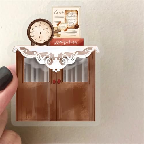 50 PCS Retro Coffee Shop Stickers for Scrapbooking Journaling Junk Journal Scrapbook Supplies - Waterproof Transparent PET Aesthetic Decals for Resin Crafts Decorative Art Crafts (Retro)