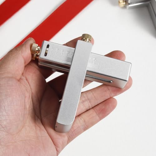SiiRo Leather Strap Cutter, Aluminium Alloy Leather Strip Cutting Machine, Adjustable Manual Leather Belt Cutter Tool for DIY Leathercraft