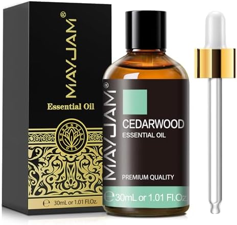 MAYJAM Cedarwood Essential Oil for Diffuser Soap Candle Making, 1.01fl.oz