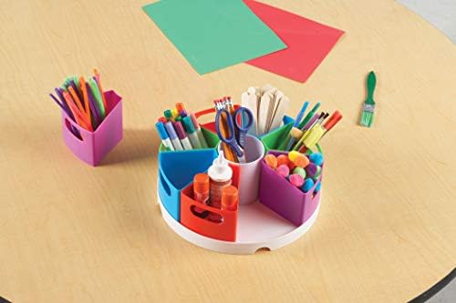Learning Resources Create-a-Space Storage Center | Toy Desk Organizer, Classroom Workspace Must Haves, Homeschool Organization, Arts & Crafts, Caddy, Office & Teacher Supplies