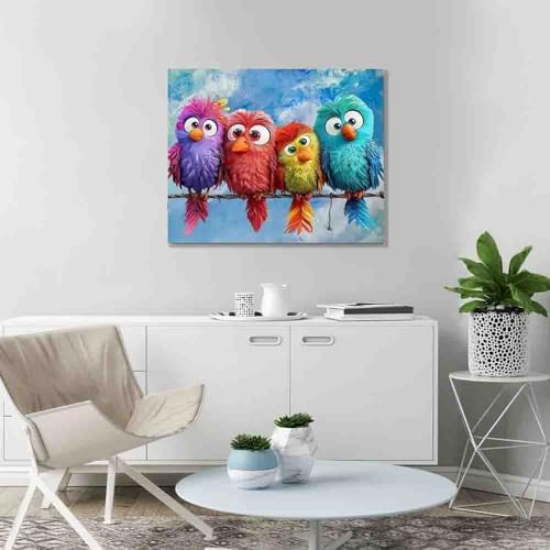 DYAIANGMU Bird Paint by Numbers Kit for Adults Beginners 19.6X15.7 inch