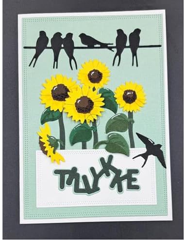 Birds Seven Swallows Metal Cutting Dies for Card Making
