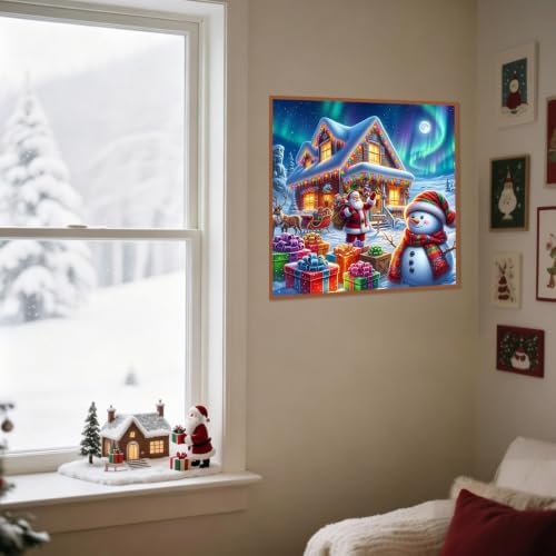 WNPOKN Christmas Diamond Art Kits for Adults 14 x 14 inch