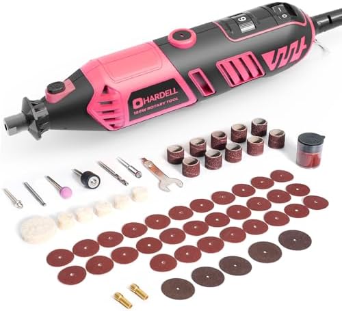 180W Corded Rotary Tool Kit, 8000-35000 RPM 61 Accessories for DIY | Powerful 180W Rotary Tool Kit for Cutting, Sanding, Grinding, Polishing, Engraving & Drilling