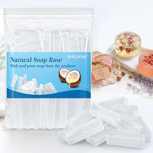 MAQIHAN Soap Base Natural 14.8oz - Clear Glycerin Base for Soap Making
