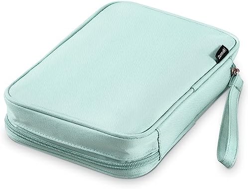 Zannaki Big Capacity Storage Pouch Marker Pen Pencil Case Simple Stationery Bag Box Art Tool & Sketch Storage Boxes for Bullet Journal Middle High School Office College Student Girl Women Adult Teen
