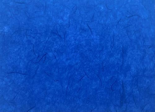 A5 50 Sheets Natural Fiber Mulberry Tree Mulberry Paper Sheets Art Tissue Washi Paper Design Craft Art Origami Suppliers Card Making 8.3" x 5.8". (Blue Tone, A5)