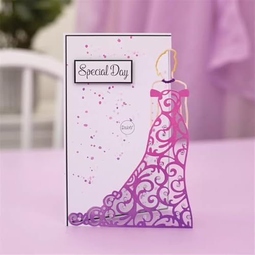 Hollow Girls Skirt Lace Metal Cutting Dies for Card Making