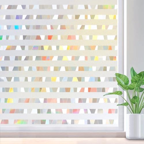 rabbitgoo Window Privacy Film Decorative, 35.4" x 157.4"