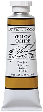 M. Graham Artist Oil Paint Yellow Ochre 1.25oz/37ml Tube