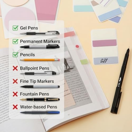Mr. Pen- Transparent Sticky Notes Set, 1000 Sheets (Pack of 2)