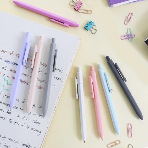 Vitoler Pens, 8 Pack 0.5mm Fine Point Cute Gel Pens with Fidget Quick Dry