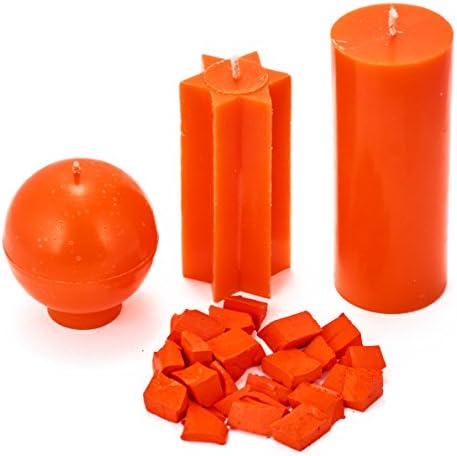 Orange Candle Wax Dye 2 oz - Candle Color Dye Blocks