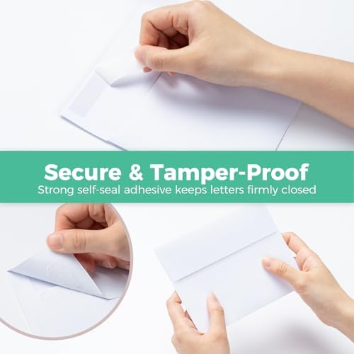 Ohuhu A7 5 x 7 Blank White Cards and Envelopes 200 Pack