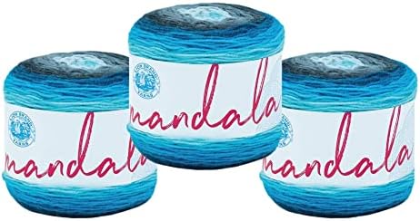 Lion Brand Yarn, Mandala DK Crochet Yarn, Spirit, Multicolor, 3 Pack