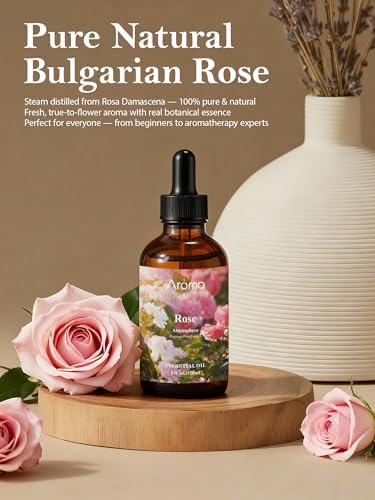 Rose Essential Oil in Premium Gift Box - 4 Fl Oz