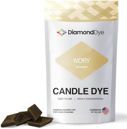 Ivory Candle Dye Chips, Soy & Paraffin Candle Making, 50 Pack