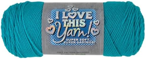 Hobby Lobby I Love This Yarn, 100% Acrylic, 310 Peacock, Set of 2