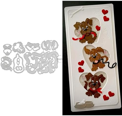Patchwork Dogs Metal Cutting Dies for Card Making