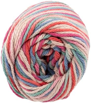 Craft County 100% Cotton Yarn Medium (Size 4) – Weaving, Knitting, and Crochet – Painted Desert Ombre (95 Yards)
