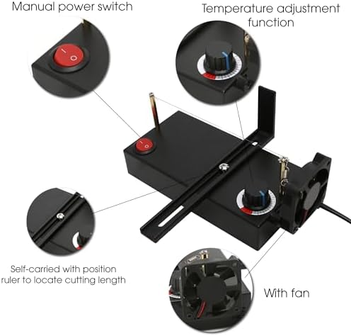 Hot Ribbon Cutter and Sealer Electric Machine with Screwdriver, Lightweight DIY Accessories Strap Cutter, Heat Thermal Cutting for US Plug, Braided Belt or Ribbon Nylon Band Rope Cortadora de Liston