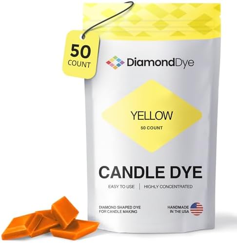 Yellow Candle Dye Chips, Soy & Paraffin Candle Making, 50 Pack