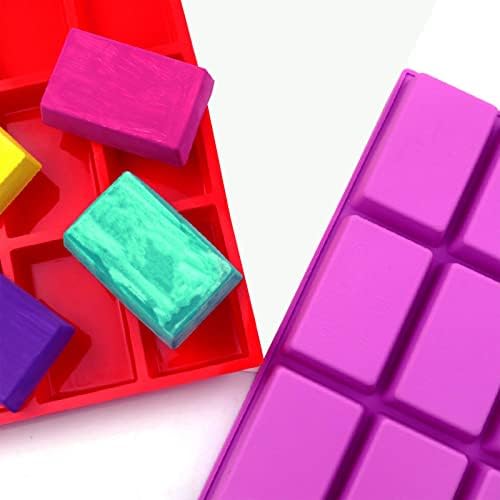 Rectangle Silicone Soap Mold 4oz Large Soap Molds for Soap Making | Rectangle Silicone Mold for Soap