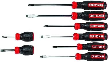 CRAFTSMAN Screwdriver Set,Bi-Material,8 Piece Set (CMHT65075N),(Pack of 4)
