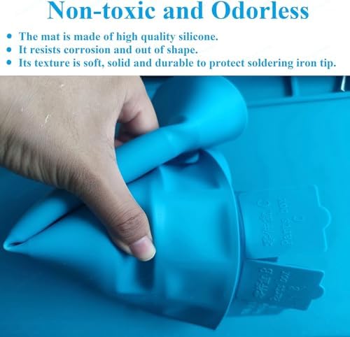 WWZMDiB Heat Resistant 932°F Silicone Soldering Work Mat（S-130【11.8 x 7.9” / 30 x 20cm】）