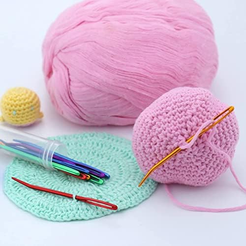Mygeromon Yarn Needles Large Eye Aluminum for Sewing Darning Crochet