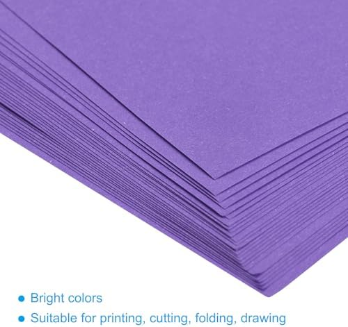 MECCANIXITY 50 Sheets Origami Paper Double Sided Deep Purple 6x6 Inch Square Sheet for Art Craft Project, Beginners, Gifts Decor