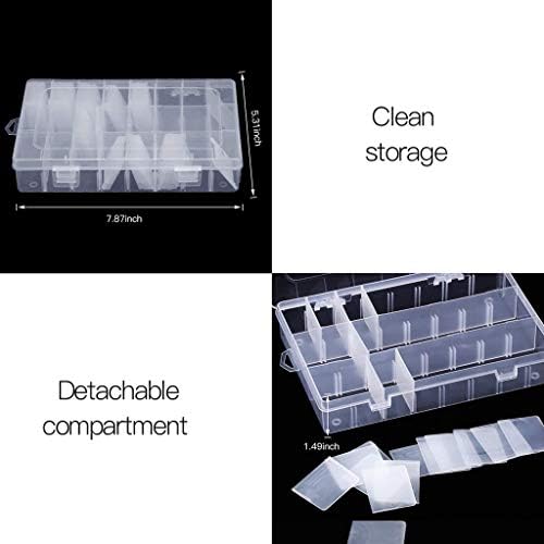 Embroidery Floss Organizer Box Tools with 100 Pcs Plastic Floss Bobbins 1 Bobbin Winder 1 Removable 24 Compartments Cross Stitch Embroidery Thread Storage Box for Craft DIY Sewing Storage Jewelry