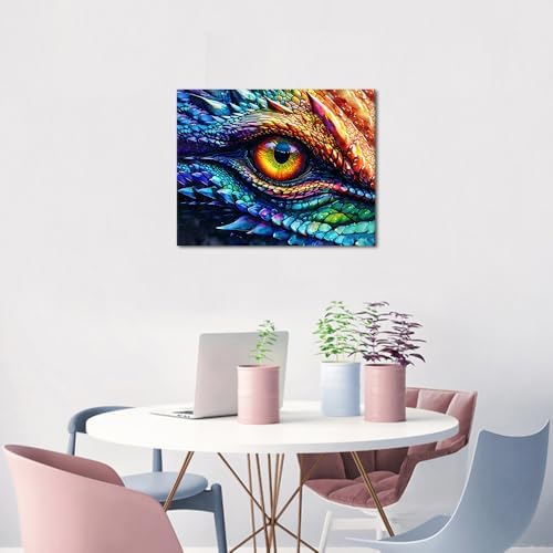 TUMOVO DIY Paint by Number for Adults Dragon Eye Paint by Numbers Kits