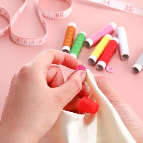 Knitgrip 12 Pack Small Sewing Kit Bulk with Scissors Threads Needles