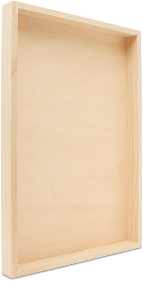 Birch Painting Panel 13 x 19 x 1-1/2-inch, Pack of 4 Wood Canvas Boards for Painting, Blank Signs for Crafts, by Woodpeckers