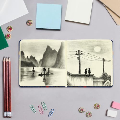 5x5 Sketchbook,Pocket Hardcover Notebooks,Sketch Books for Drawing Writing
