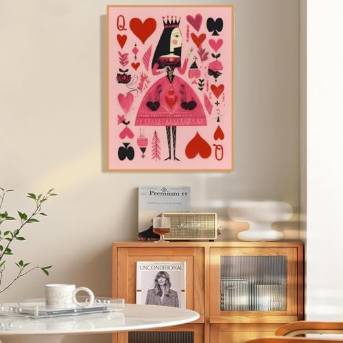 Pink Poker Diamond Art Kits for Adults Diamond Painting Kit for Beginner