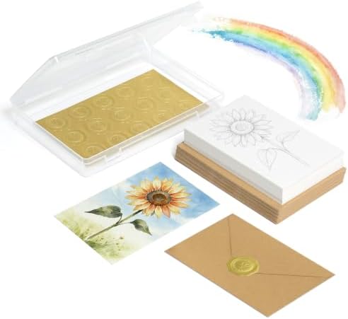 Vienrose Botanical Watercolor Cards with Envelopes 30 Pack 4x6