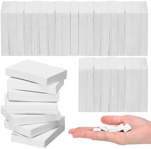 300 Pcs Mini Dollhouse Books 1:12 Scale White Blank Bookshelf