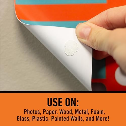 Gorilla Adhesive Dots, Double-Sided Clear | 0.5" Diameter | No Mess | Photo Safe | 150 Pieces, Pack of 8