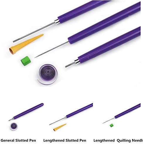 Complete Paper Quilling Kit with 1860 Strips, Electric Pen and Tools