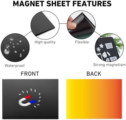 KKJCXY 160pcs Die Cut Storage, Magnetic Sheets for Dies, 80 Sheets +80 Bags