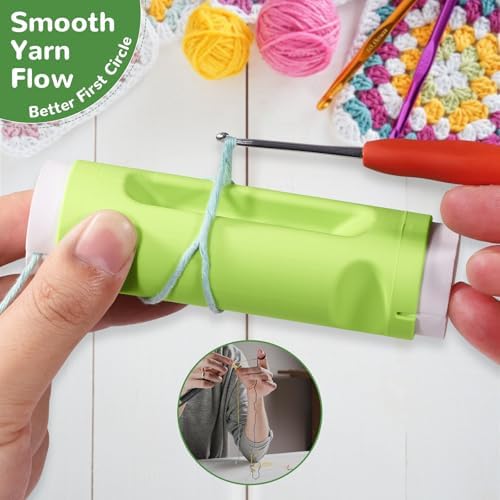 Crochet Loop Guide for Beginners, Crochet Holder with 6 Replaceable Sponges