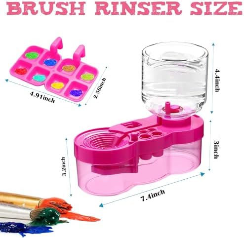Paint Brush Cleaner Tool, Paint Brush Washer with Water Circulation, Purple