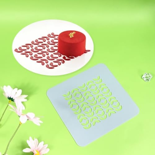 2pcs/lot Delicate Lace Design Silicone Mold Hollow Out Leaf Pattern