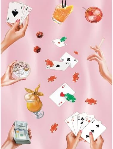 Pink Poker Diamond Art Kits for Adults Diamond Painting Kit for Beginner