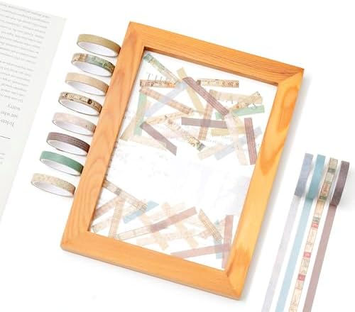 Vintage Washi Tape Set 20 Rolls Skinny Retro Decorative Antique Patterns Masking Tapes for Arts, DIY Crafts, Journals, Planners, Scrapbook, Wrapping (Vintage)