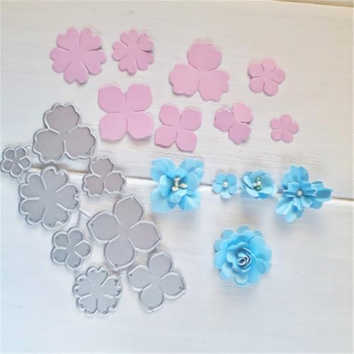 Cutting Dies Metal Stencils Scrapbooking Tools DIY Embossing Template for Paper Card Making Album Arts Crafts Supplies (Flowers-11.5x6.1cm)