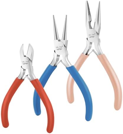 Mr. Pen- Pliers for Jewelry Making, 3 Pack, Chain Nose