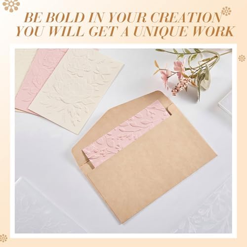 4 Pcs Geiseralie Embossing Folders for Card Making,Stylish Style